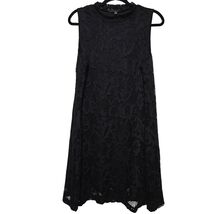 Tiana B Black Midi Floral Lace Mock Neck Sleeveless Cocktail Dress Plus ... - $7.99