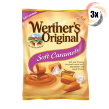 3x Bags Werther&#39;s Original Soft Caramels Chewy Candies 2.22oz ( Fast Shi... - £10.27 GBP