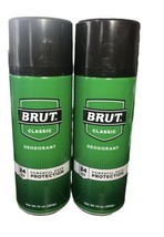 2 Pack- BRUT Classic 24 Hour Protection Deodorant for Unisex 10oz Spray Can - $35.63