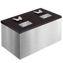 Double Silver Box - Companion Urn, Silver Urn For Two Adults, Parents - £285.59 GBP+