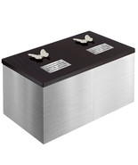 Double Silver Box - Companion Urn, Silver Urn For Two Adults, Parents - £285.44 GBP+