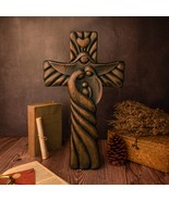 Holy Family Wood Icon Decoration, Joseph, Mary, Baby Jesus, Carved Woode... - $1,085.76 MXN+