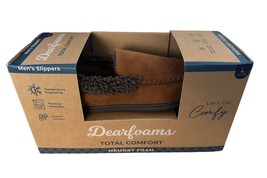 Dearfoams Men&#39;s Slipper Total Comfort Memory Foam Size L (11-12) - Tan Brown - £17.90 GBP