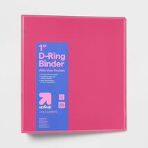Up&amp;up 1&quot; 3 Ring Binder Pink D Rings 220 Sheet Capacity - $216.99 MXN