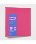 Up&amp;up 1&quot; 3 Ring Binder Pink D Rings 220 Sheet Capacity - $216.99 MXN
