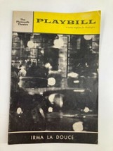 1961 Playbill The Plymouth Theatre Elizabeth Seal Denis Quilley in Irma La Douce - £11.25 GBP