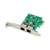 Dual Port Gigabit Ethernet Pci-E X1 Network Adapter Card Nic Realtek Rtl... - $47.48
