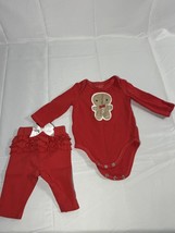 Baby girl First Impressions 2 pc Christmas outfit- size 0-3 months - $10.40
