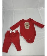Baby girl First Impressions 2 pc Christmas outfit- size 0-3 months - £8.24 GBP
