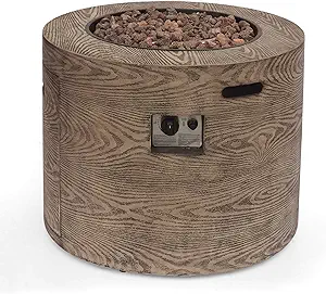 Christopher Knight Home Senoia Outdoor FIRE Pit, Wood Pattern Brown - $1,025.99