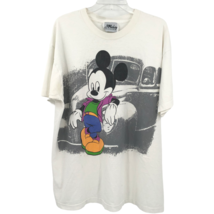 VTG Jerry Leigh Disney Mickey Mouse Classic Car T Shirt Size XL 90s Cruising  - £79.12 GBP