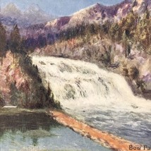 Canadian Pacific Railway CP Bow Falls Waterfall Banff Alberta Canada Postcard - £11.00 GBP