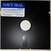 Commodore 64 Navy Seal by Cosmi C64/128 5.25&quot; floppy disk 1989 - $272.68 MXN