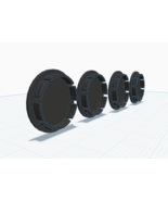 4x Wheel center caps for 16&quot; wheels on Land Rover Discovery 2 - $129.35 MXN+