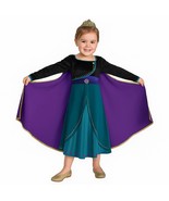 Disney Frozen Queen Anna Costume Halloween or Dress Up Toddler Size 3-4 - $734.67 MXN