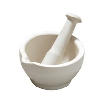 Premier Housewares Stoneware Mortar and Pestle - White  - $373.48 MXN