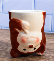 Topsy Turvy Ceramic Rainforest Baby Ape Monkey Latte Juice Dessert Mini Mug Cup - $14.99