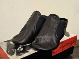 Capezio Stretch Jazz Shoe Childs Black Leather CG15C NEW 10 11 12 13 - $40.84 CAD