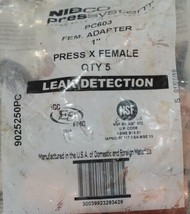 Nibco Press System Female Adapter One Inch Quanity Five 9025250PC Bag of 5 image 2