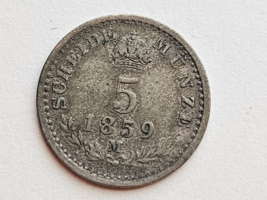 1859 M Austria 5 Kreuzer - £11.70 GBP