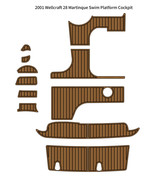 2001 Wellcraft 28 Martinque Swim Platform Cockpit Boat EVA Teak Deck Floor - $1,176.22 CAD