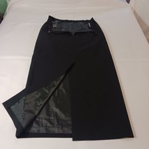 Kasper & Co Women's Back Zip & Slit Pull-On Black Straight & Pencil Skirt Size 8 image 2
