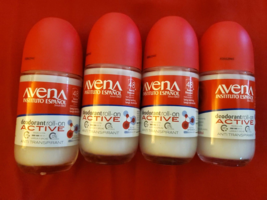 4 Pack Active Avena Oatmeal Roll On Deodorant By Instituto Español - £18.20 GBP