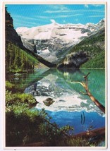 Postcard Lake Louise Glacier Clad Summit Mt Victoria Banff National Park Alberta - $3.95