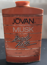 Vintage Jovan Musk Body Talc for Men Tin Coty Full Sealed - $22.29 CAD