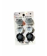 New Scunci Glam-O-Ween Skeleton Hands Claw Clip Halloween Hair Clamp 6 pcs - $9.74 CAD