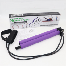Exercise Resistance Band Yoga Pilates Bar Kit Portable Pilates Stick Muscle - £13.41 GBP