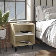 Modern Wooden Bedside Table Bed Side Cabinet Nightstand With Open Storage Shelf - £26.54 GBP+