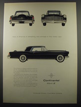 1955 Lincoln Continental Mark II Ad - Now, in America, a refreshing new concept  - £14.54 GBP