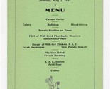Illinois Athletic Club Maytime Party Menu May 2, 1931 Chicago Johnny Wei... - $87.12