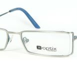 X-OPTIX by X-Belgium 1243 A SILVER-GRAY /BLUE EYEGLASSES GLASSES 53-18-1... - $67.75