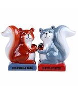 Squirrel Family Tree Full of Nuts Magnetic Salt and Pepper Shaker Set Decor - $365.38 MXN