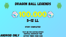 Dragon Ball Legends 100,000 Diamonds ANDROID ONLY-show original titleOri... - £73.90 GBP