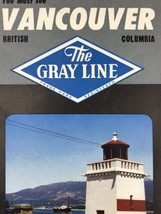 Vancouver The Gray Line Bus Tours BC Canada Vintage Travel Brochure - $12.88