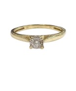 .10 Women&#39;s Solitaire ring 10kt Yellow Gold 428621 - $129.00