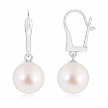 ANGARA South Sea Cultured Pearl Round Drop Earrings for Women in 14K Gold (11MM) - £728.24 GBP