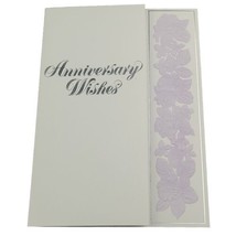 Anniversary Wishes Card to Couple Husband Wife Blessings Joy And Love Flowers  - £3.96 GBP