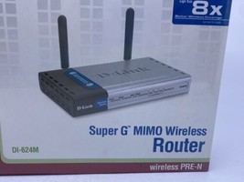 D-Link Dl-624M - Super G MIMO Wireless Router PRE-N NEW SEALED - $34.64