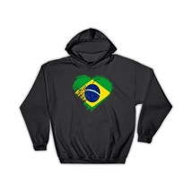 Brazilian Heart : Gift Hoodie Brazil Country Expat Flag Patriotic Flags National - £28.43 GBP