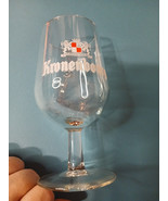 Lot of 4 Kronenbourg Stemmed Beer Glass France .25L 6&quot; Tall France - $45.77