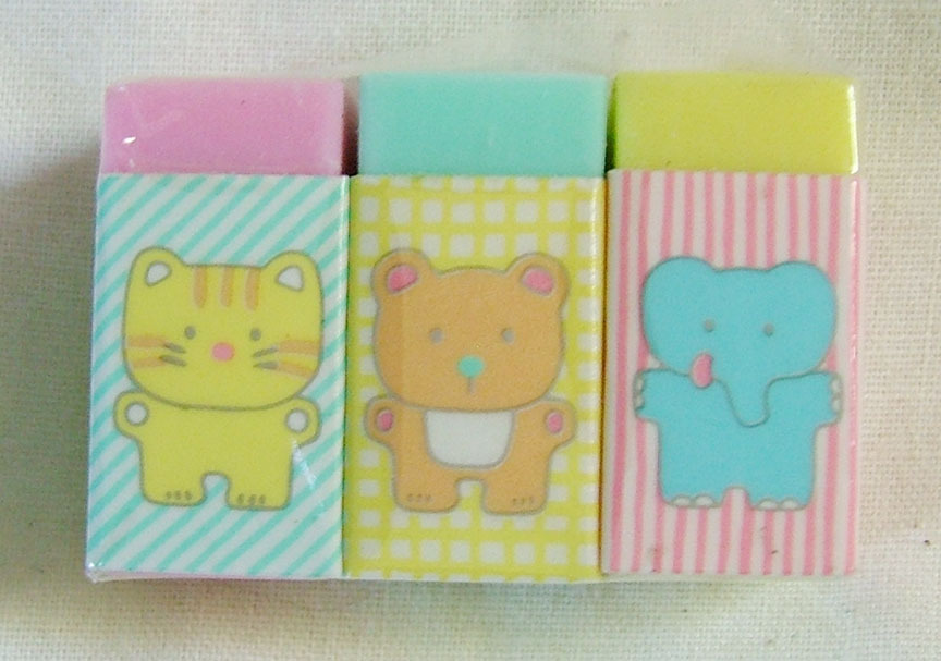Colorful Japanese Erasers - $4.00