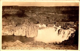 Shashone Falls And Power House Idaho-RPPC Azo Early 1900&#39;s POSTCARD-BK45 - £3.95 GBP