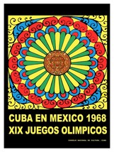 3108.Cuba Mexico 1968 Sports games.Sports 18x24 Poster.Aztec.Maya Calend... - £22.38 GBP