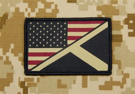 Subdued US/Scotland Stars &amp; Stripes/St. Andrews Flag Patch Saltire UKSF ... - $8.75