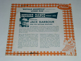 Jack Barbour Square Dance Buffalo Quadrille Stone Rag 45 Rpm Record Capitol - £96.50 GBP