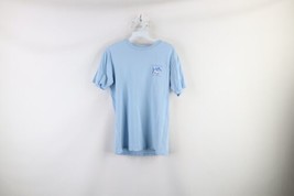 Southern Tide Mens XS Distressed Spell Out Fish Short Sleeve T-Shirt Blue Cotton - £15.78 GBP